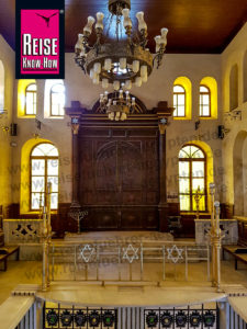 Blick in die Mousa Ibn Maimun Synagoge in Kairo